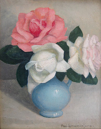 paul lemasson roses into a vase